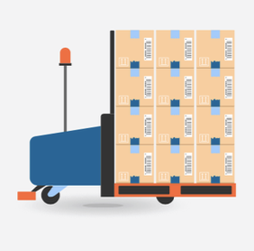 ビジョン搬送AGFソリューションのイラスト