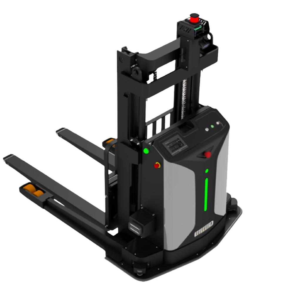 AGFがラック搬送を自動化している様子